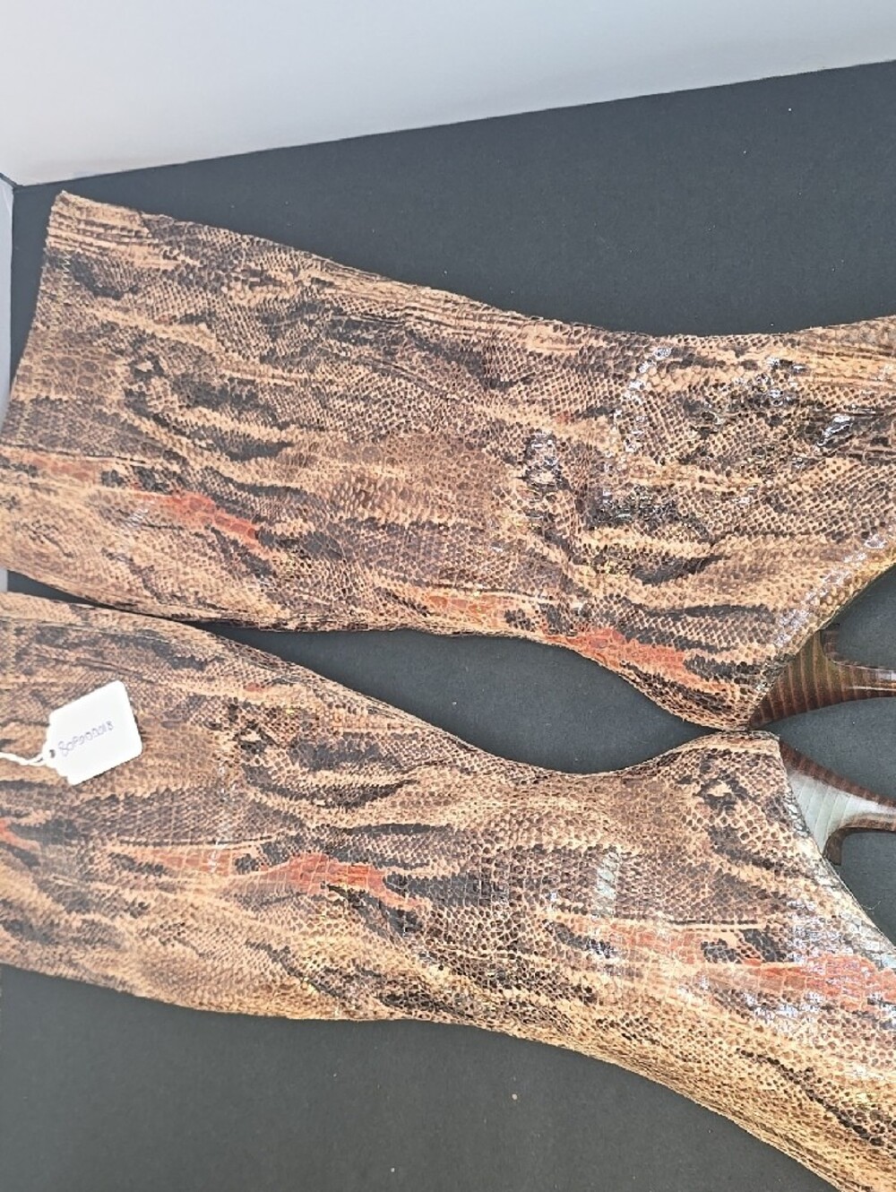 Vintage Luichiny Snakeskin Knee-High Boots - Picture 7 of 16